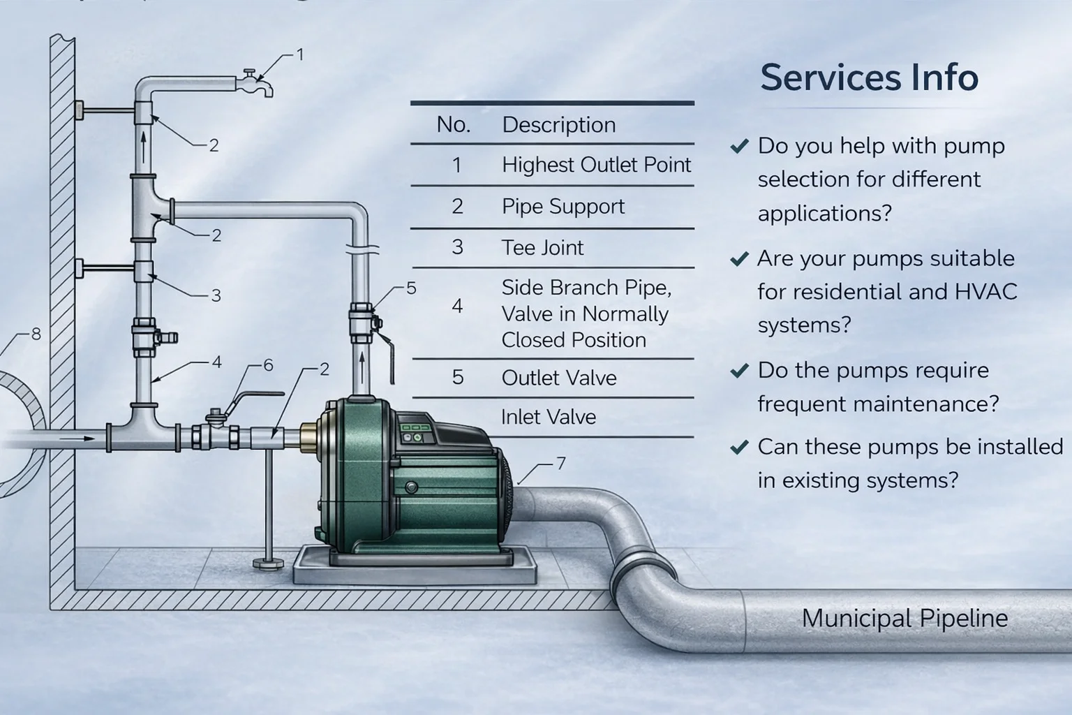 Services information illustration